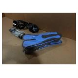 Cressi Adult Size 7/8 Fins with Pano 4 & Tropical Masks