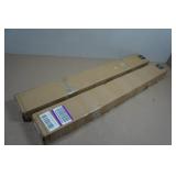 *2* Cordless 1" Vinyl Mini Blinds - 30"x48" Gold Alabaster