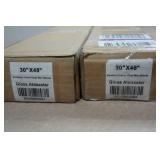 *2* Cordless 1" Vinyl Mini Blinds - 30"x48" Gold Alabaster