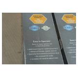 *2* Cordless 1" Room Darkening Mini Blinds - 34"x64" Black