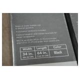 *2* Cordless 1" Room Darkening Mini Blinds - 34"x64" Black