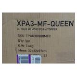 3" Queen Memory Foam Mattress Topper