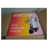Homecraft 30-Cup Stainless Steel Coffee Urn