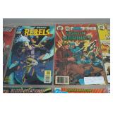Comic Books - Mister Miricle, Rebels. New Titans, Fightin