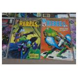 Comic Books - Mister Miricle, Rebels. New Titans, Fightin