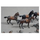 Vintage Painted Lead Soldiers and Horses