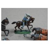 Vintage Painted Lead Soldiers and Horses
