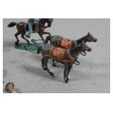 Vintage Painted Lead Soldiers and Horses