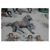 Vintage Painted Lead Soldiers and Horses