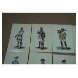 Vintage Soldiers of the American Revolution Post Cards