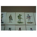 Vintage Soldiers of the American Revolution Post Cards