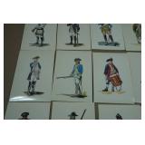 Vintage Soldiers of the American Revolution Post Cards