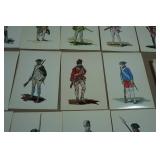 Vintage Soldiers of the American Revolution Post Cards