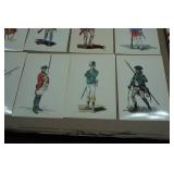 Vintage Soldiers of the American Revolution Post Cards