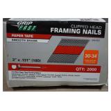 Clipped Head Framing Nails - 3"x.131"