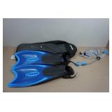 Cressi Adult Rondine Palau Fin Snorkel Set - Fin Size S/M