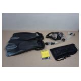 Cressi Adult Rondine Palau Fin Snorkel Set - Fin Size L/XL