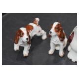Miniature Ceramic Dog Figurines