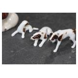 Miniature Ceramic Dog Figurines