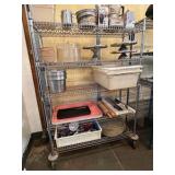 bakers rack metal