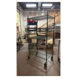 bakers rack on wheels