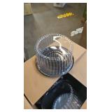 7" round cake dome with tray