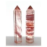 Rose Quartz Crystal Points (Lot of 4)