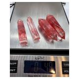 Rose Quartz Crystal Points (Lot of 4)