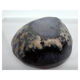 Ocean Jasper Sphere & Stone Base - Hand-Polished Stone Orb