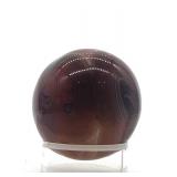 Natural Agate Moon & Star Carvings with Sphere - 4-Piece Set