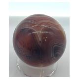 Natural Agate Moon & Star Carvings with Sphere - 4-Piece Set