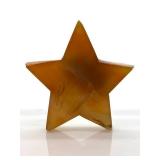 Natural Agate Moon & Star Carvings with Sphere - 4-Piece Set