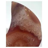 Natural Agate Moon & Star Carvings with Sphere - 4-Piece Set