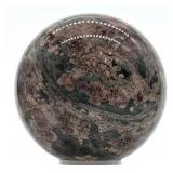 Moss Agate Sphere - 4 Inch Diameter - Hand-Polished Display Ball