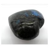 Labradorite Moon Crescent Slab & Heart & Star Cabochons Set