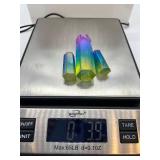 Rainbow Fluorite Crystal Towers - 5-Piece Multi-Color Obelisk Set