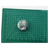 Moss Agate Sphere with Druzy Pocket