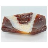 Agate Bowls - Carved & Polished Natural Stone Set of 2