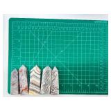 Crazy Lace Agate Obelisk Towers - Polished Natural Stone (Lot of 5)