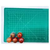 Five Banded Agate Spheres