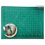 Agate Shell Cameo Sculpture - Circular Ring with Parent & Child Silhouette