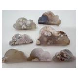 Agate and Selenite Cloud Cabochons - Assorted Colors for Jewelry Making