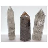 Rutilated Quartz Crystal Points (Lot of 5)
