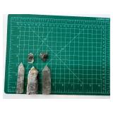 Rutilated Quartz Crystal Points (Lot of 5)