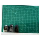 Smoky Quartz Crystal Points & Natural Mineral Specimens - 3 Pieces