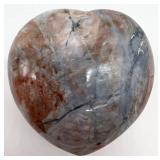Ocean Jasper Heart Stone - Polished Natural Jasper Display Specimen