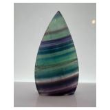 Fluorite Teardrop & Rough Cluster Display Specimens - Green Purple Bands
