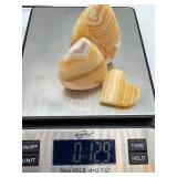 Orange Calcite Heart & Teardrop Stones - 3-Piece Set