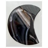 Agate Crescent Plate & White Marble Star Sculpture (2-Piece Set)