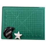 Agate Crescent Plate & White Marble Star Sculpture (2-Piece Set)